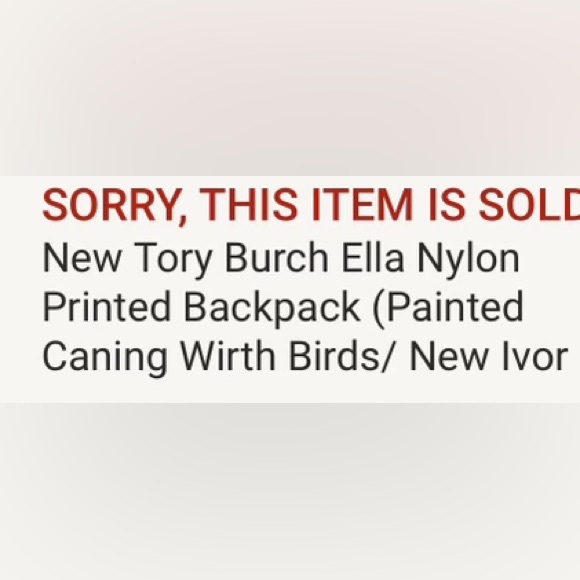 Tory Burch Ella Nylon Printed Backpack (Painted Caning
Wirth Birds/ New Ivory - Picture 7 of 7